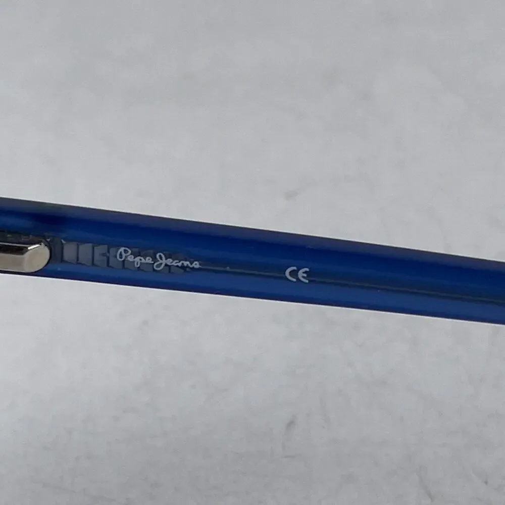 Pepe Gecko PJ 3285 Women Eyeglasses Frame Black Blue Plastic Full‎ Rim 48-19-140